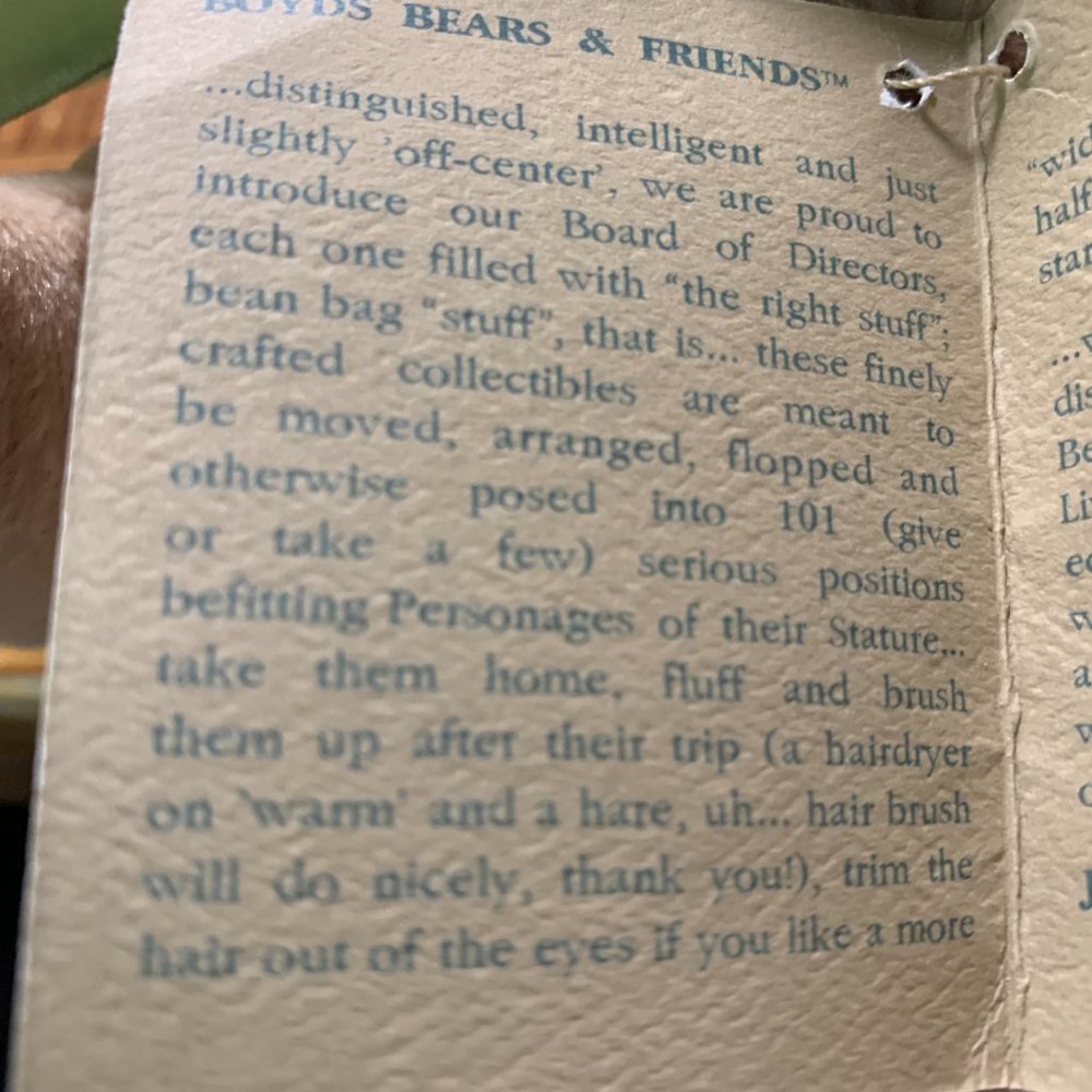 Boyds Bear "Paddy McDoodle" - Picture 6 of 7